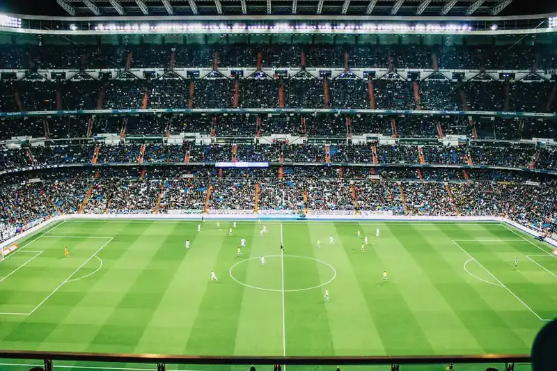 Track and stadium used in an IPTV sports viewing guide